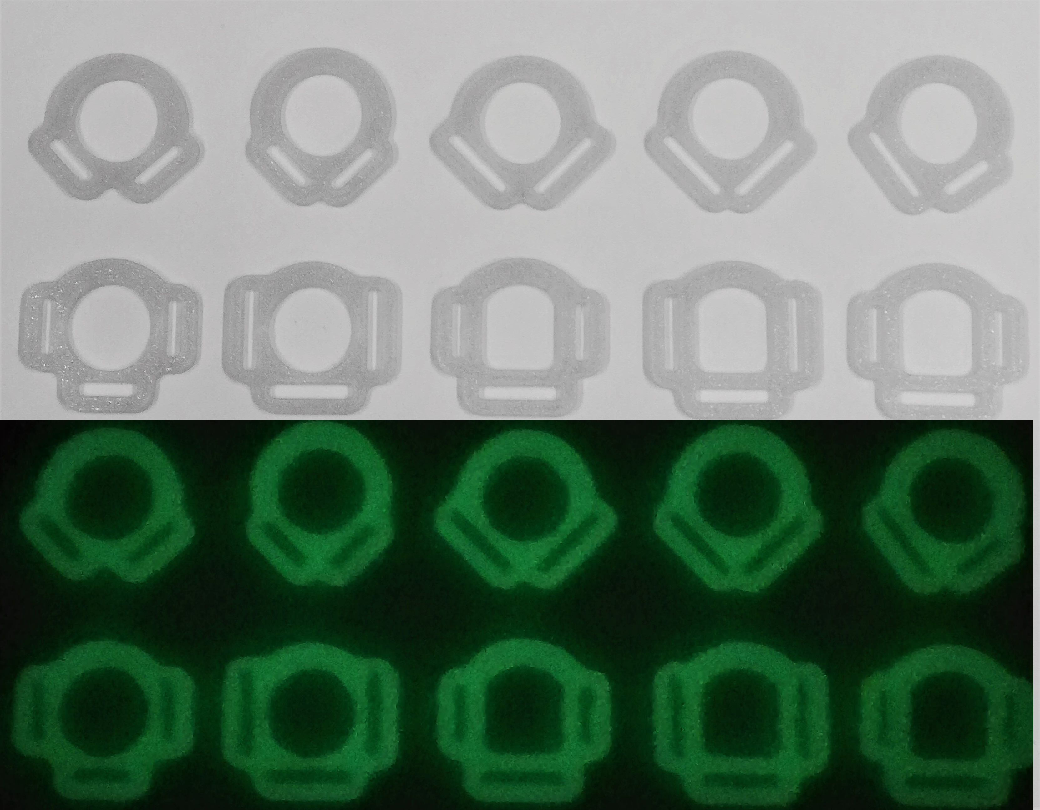 3D Druck Halfterringe Glow in the dark 3D Druck Halfterringe Glow in the dark